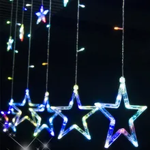 VNL 110 v/240 v занавес Звездные гирлянды рождественские Новогодние украшения Рождественские светодиодные фонари цветные рождественские украшения
