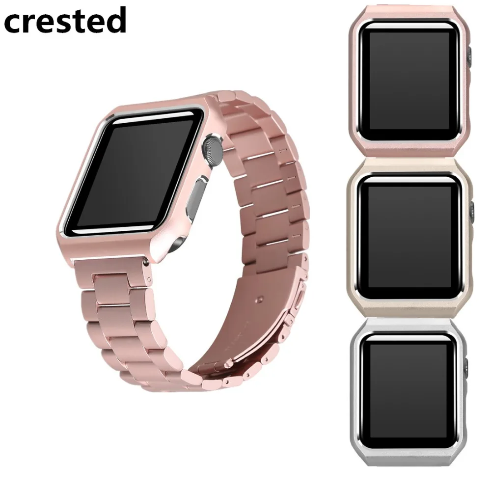 Buy CRESTED stainless steel Strap For Apple Watch band case 42mm/38mm iwatch