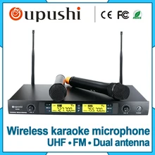 Alta qualidade microfone da conferência oupushi uhf wireless handheld microfone