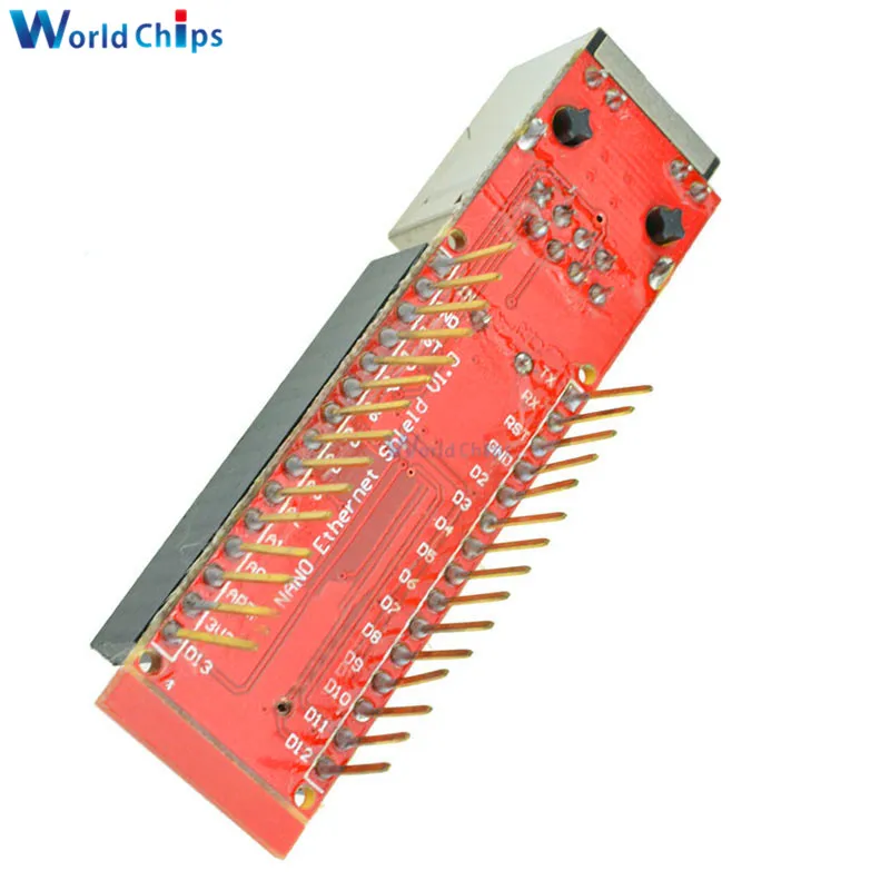 Arduino USB Nano V3.0 4.0 Atmega328P 5V Board+ENC28J60 Ethernet Shield Module 