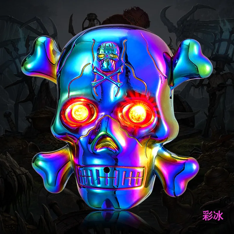 

2017 Newest LED Flash Cigarette Electronic Lighter Skull Head With Super Horror Sound USB Charging Electric Lighter Gift