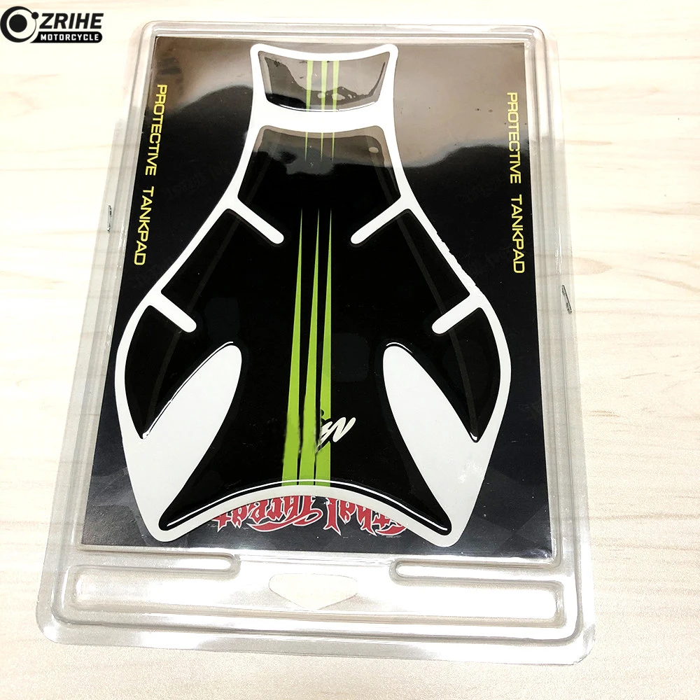 Мотоцикл Наклейка газа Нефть топливного бака Pad Protector череп Стикеры для Kawasaki Ninja 300