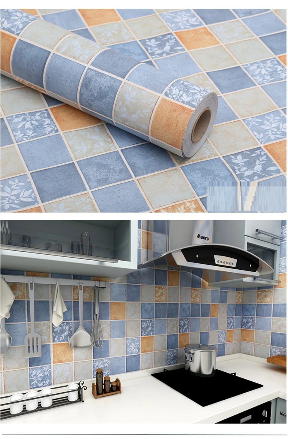 ПВХ водонепроницаемый ванная комната туалет настенные наклейки виниловые самоклеющиеся мозаичные обои рулон кухня щитка плитки наклейки домашний декор
