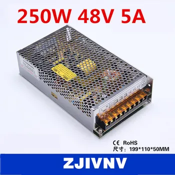 

factory price 250W 48V 5A SMPS single output switching power supply for LED Strip light, led power supply CCTV cami, S-250-48