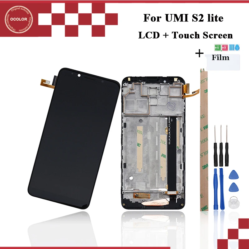 Ocolor для UMI umidigi S2 Lite ЖК-дисплей Дисплей и Сенсорный экран с рамкой 6 0 &quotтелефона