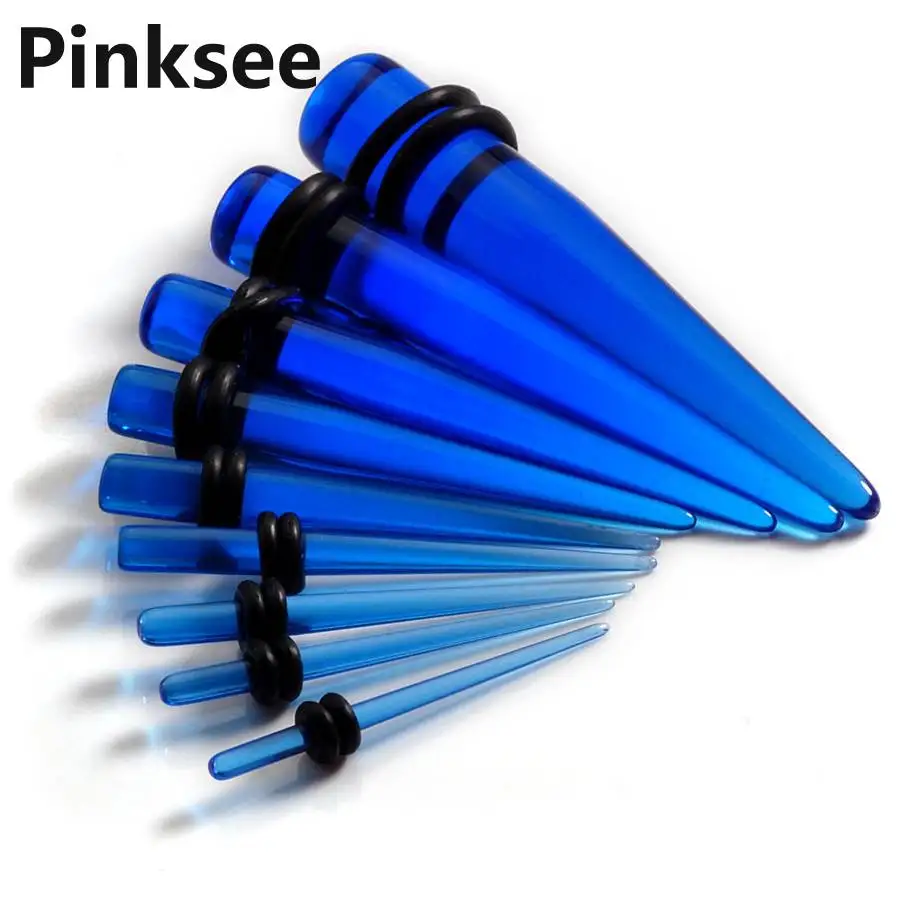 

Mix 18PCS Lot Ear Tapers Stretcher Spike Ear Expander Kit Plug Tunnel Set Gauges Acrylic Ear Plug Piercing Body Jewelry