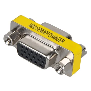 

Mayitr 1pc 15 Pin VGA / SVGA Gender Changer HD 15(HD VGA/SVGA) Female to 15 Female Mini Gender Changer for Connectors