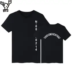 БЦ футболка Bangtan мальчиков хип-хоп Unisex Tee спасти меня JUNGKOOK же Стиль Рубашка с короткими рукавами Пара крылья женский футболка футболка Для