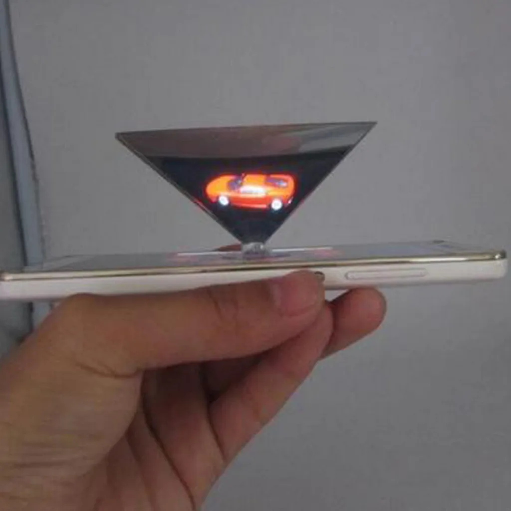 

Magic 3D Holographic Projector Pyramid Projection Box for iPhone 4 5 6 7 Plus Samsung Galaxy HTC Most Mobile Phones