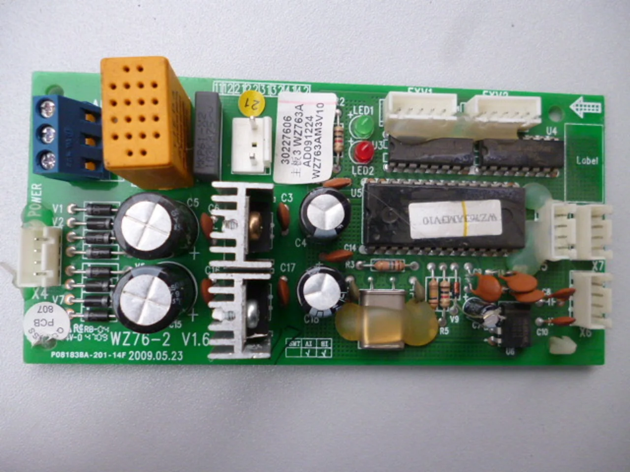 air conditioning control panel