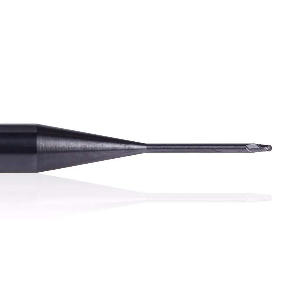 GM-2BP R1.0-R2.5 твердосплавная Концевая фреза 2 флейты с круглым носом и длинной шеей с коротким отрезным краем с покрытием фрезерный станок с ЧПУ режущие инструменты