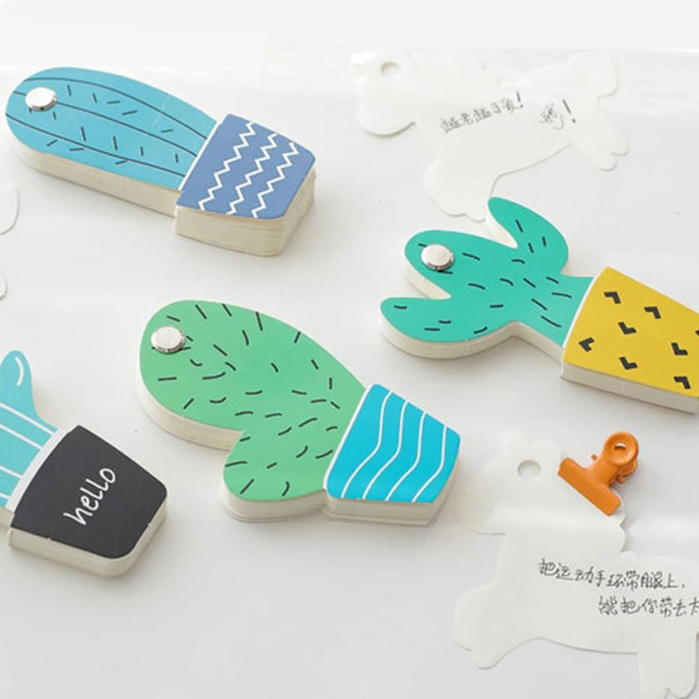

1Pcs Lovely Fresh Cactus Love Memo Pad Notes Memo Notebook Stationery Papelaria Escolar School Supplies
