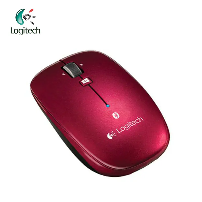 Беспроводная игровая мышь logitech M557 с Bluetooth 2,4 ГГц, оптическая эргономичная мышь 1000 dpi для ПК, поддержка официального агентства - Цвет: Red