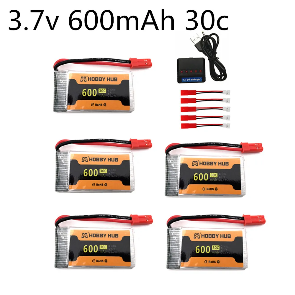 Аккумулятор Lipo 3 7 в 600 мач 802540 с разъемом Jst для 1315S HJ819 HJ818 509 вт DFDF161 X400 X500 X800