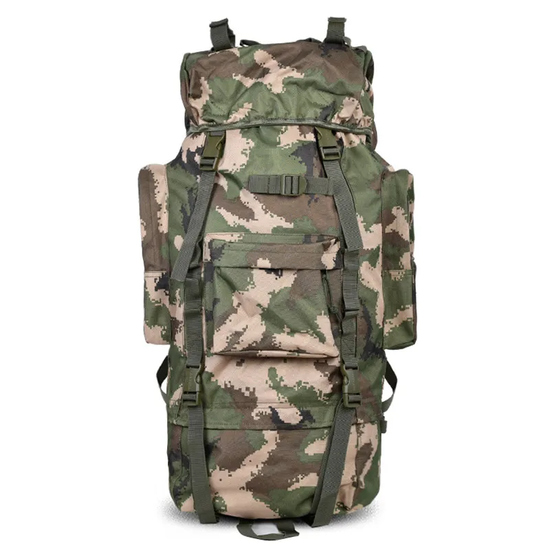 

KUNDUI Luggage double-shoulder professional bags mountaineering bag Camouflage 75L waterproof men backpack travel backpacks