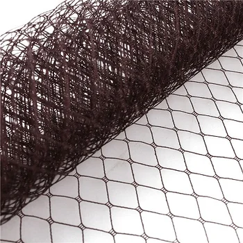 

Brown or multiple colors 25cm Birdcage Veiling Millinery Hat Veil DIY Hair accessories fascinator veils10yard/lot
