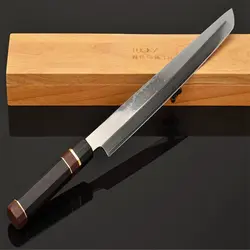 30 см чётко шеф-повар Ножи Отлично Япония VG10 Ножи нержавеющая сталь Кухня Сталь Ножи Плита Ebony Ручка оболочка 4G