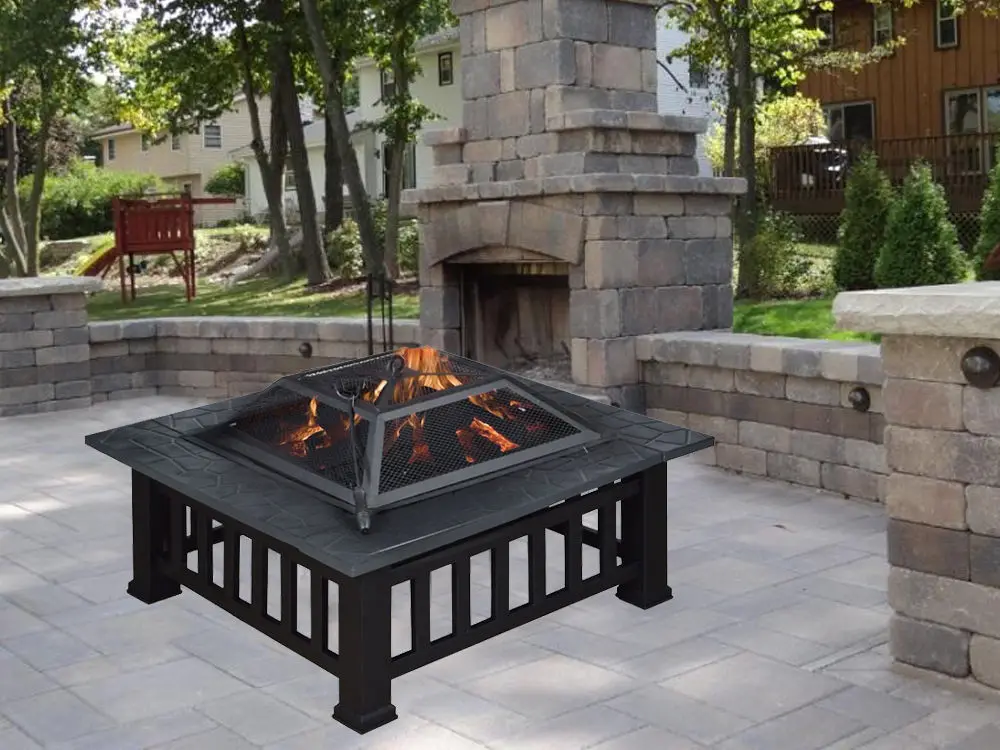 Metall 32" feuerstelle Terrasse Garten hinterhof herd
