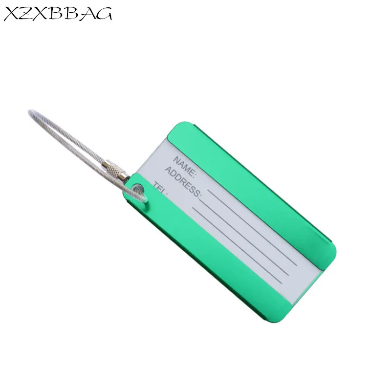 

XZXBBAG Travel Accessories Boarding Check Luggage Tag Rectangles Airplane Checking Baggage Name Label Suitcase Address Holder