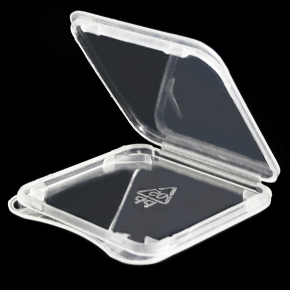 

1000pcs/lot Plastic Clear Standard SD SDHC Memory Card Storage Box Case