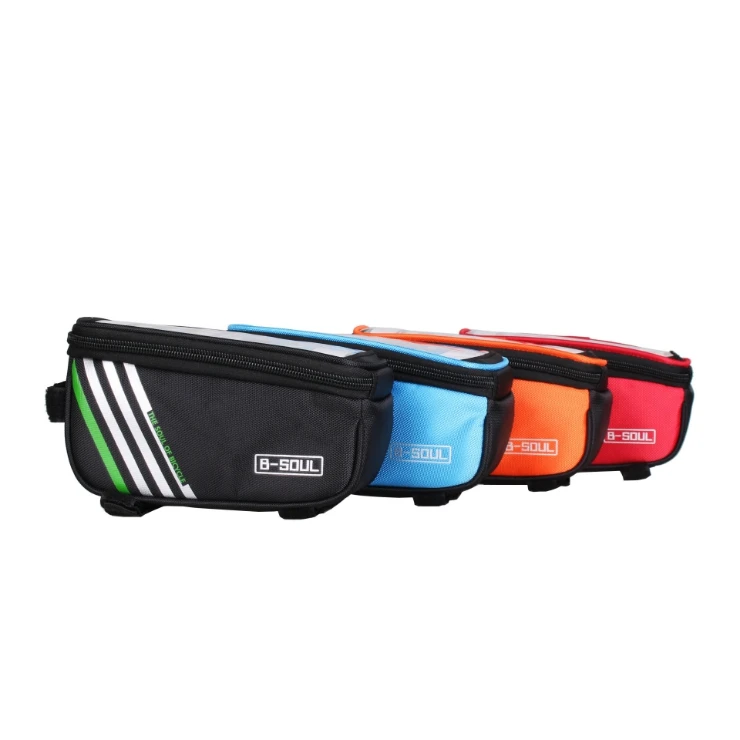 Excellent B-SOUL Bicycle Mobile Phone Pouch 5.7 inch Touch Screen Top Frame Tube Storage Bag Cycling MTB Road Bike Bycicle Bags 4