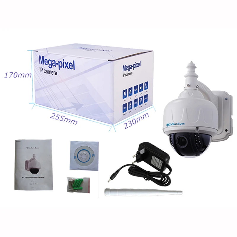 SunEyes SP V706W Беспроводная купольная Поворотная ip камера наружная 960 P/1080 P HD с 2 8 12 мм