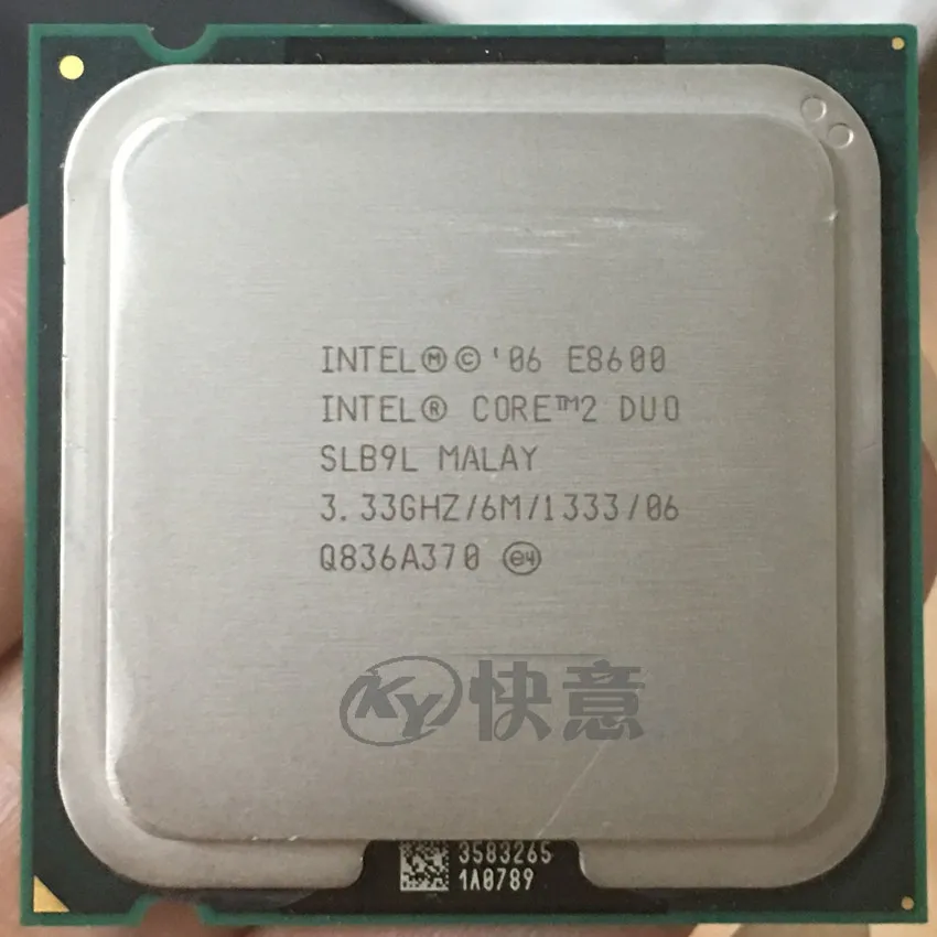 Процессор Intel Core 2 Duo E8600(6 Мб кэш-памяти, 3,33 ГГц, 1333 МГц FSB) SLB9L EO LGA775 настольный процессор Intel центральный процессор