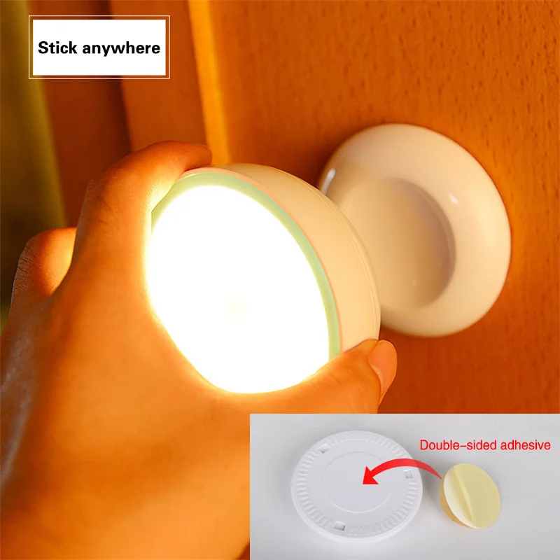 New Arrival USB Rechargeable Motion Sensor Activated Wall Light Night Light Induction Lamp For Closet Corridor Cabinet (6)