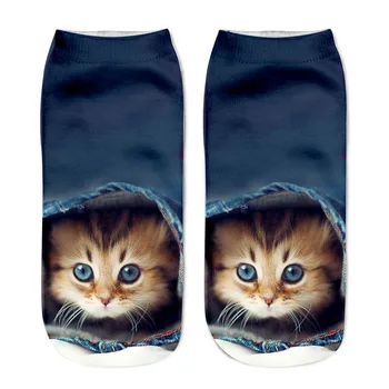 

Cute Animal Cotton Socks Female Kawaii Cat Animal Harajuku Summer Short Socks Slippers Women Casual Soft Funny Boat Socks 2019