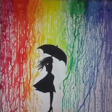 Круглый Алмазный Зонт с вышивкой для девочек на ветру Алмазная мозаика полностью квадратные дрели художественное украшение для дома алмаз...(China)