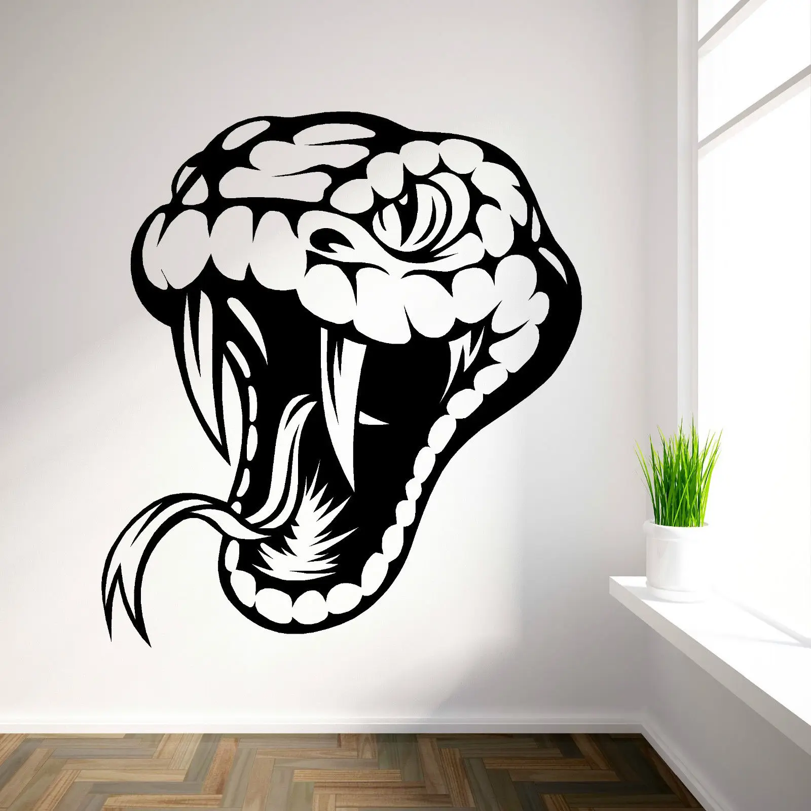 SNAKE HEAD VENOMOUS Poisonous Reptile Vinyl wall art sticker room decal