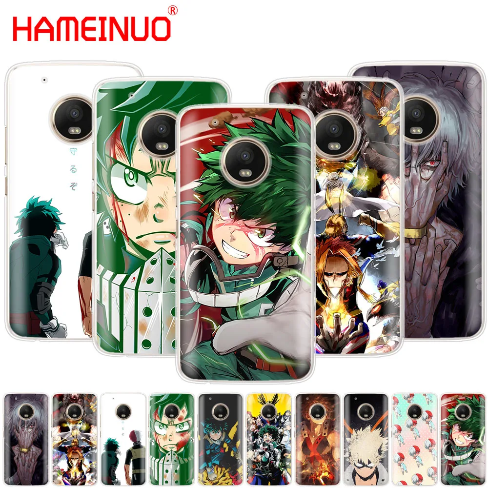 

HAMEINUO Boku no Hero Academia case phone cover For Motorola Moto X4 C G6 G5 G5S G4 Z2 Z3 PLAY PLUS