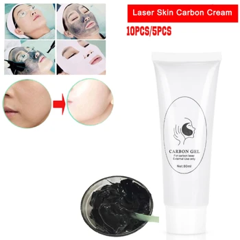 

10pcs 80ml Safe Carbon Cream Gel for Laser Skin Rejuvenation Skin Whitening Skin Deep Cleaning Moisturizing Face Cream Skin Care