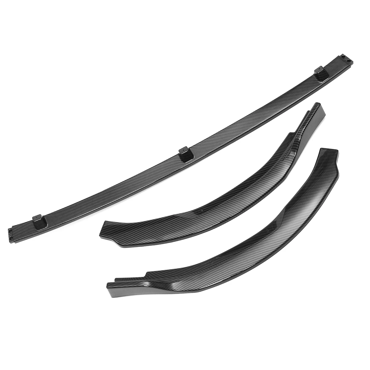 New 3Piece Car Front Bumper Lip Cover Trim Body Kit Spoiler Diffuser Splitter Guard For Toyota For Camry L LE XLE 2018 2019