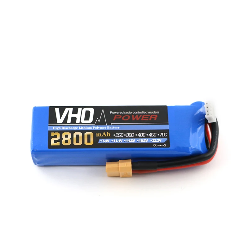 

VHO Power 3S 11.1v 2800MAH Lipo Battery For Cheerson CX-20 cx20 remote control aircraft 11.1 v 2800 MAH 30c toy Batteries