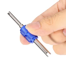 Car Air Conditioning Repair Tools Automobile Valve Core Wrench Tire Remover Installer Blue Metal Handle Double End