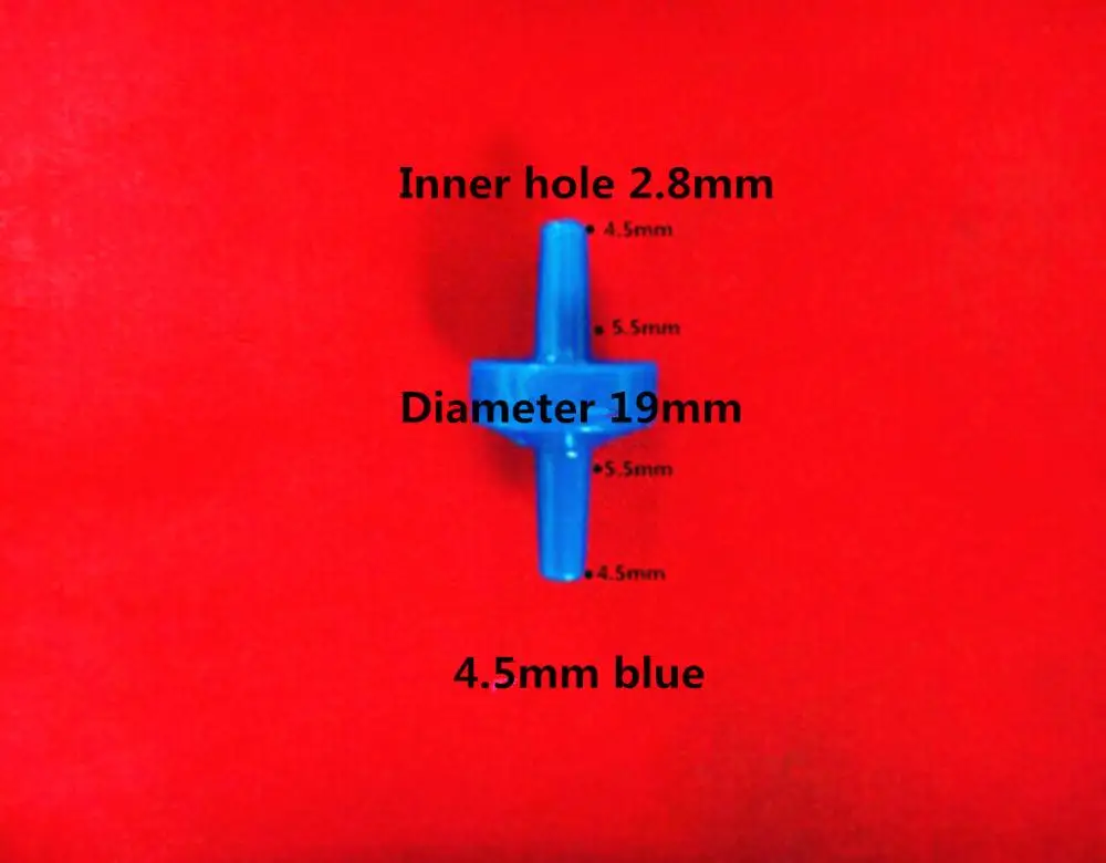 5 шт. Пластик анти-масла озона обратный клапан задвижка воды с пружиной, прозрачный, давление клапан 3/4/4,5/5/6/7/8/12 мм - Цвет: 4.5mm blue