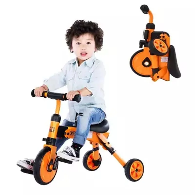 2 в 1 складной детский скутер, детский велосипед с доп. балансом, детский велосипед для детей 2-5 лет, многофункциональный трехколесный