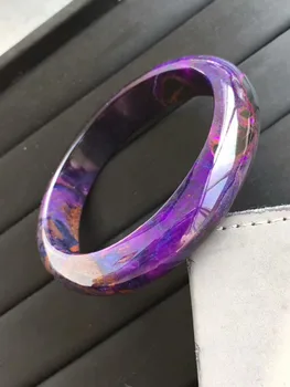 

Genuine Natural Sugilite Purple Gemstone Bangle Woman Bracelet Inner Diameter 60mm AAAAAA 14x9mm Drop Shipping