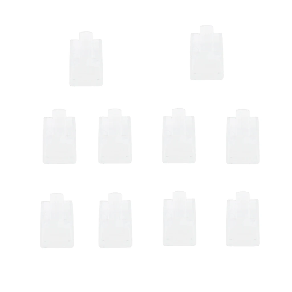 10 x Jewelry Tray Finger Ring Display Stand Holder Ring Showcase Accessory