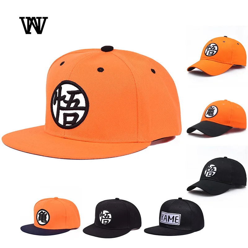 Goku Dragon Ball Cap Female Snapback Baseball Cap Women Black Trucker Cap Casual Dad Hats for Men Embroidery Bone BQM-CZX72