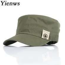 Yienws летние военные кепки армейские кепки мужские повседневные плоские кепки для мужчин армейские кепки черный темно-синий Cappello Militare YIC621