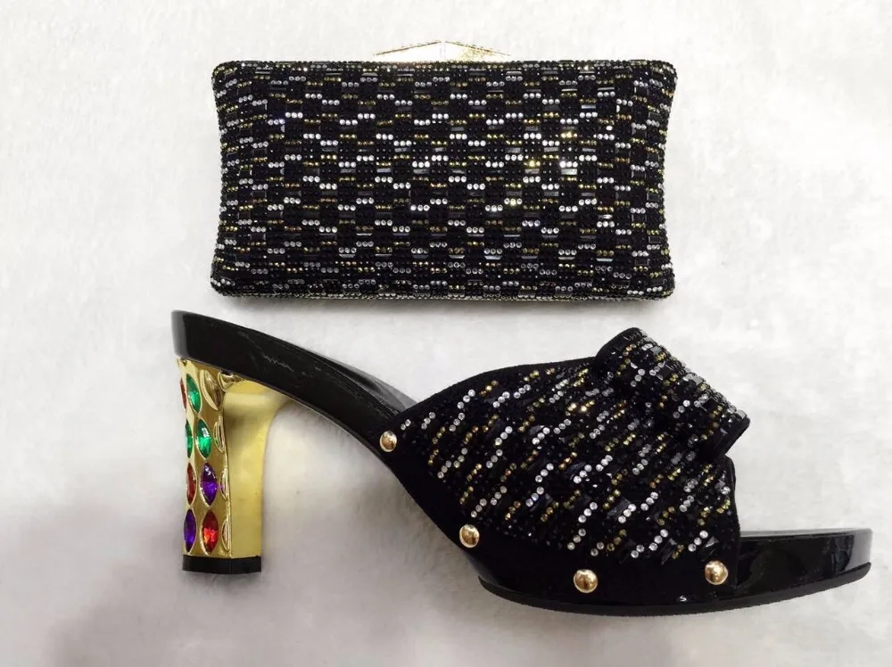 

New African Shoes And Matching Bags Italian Women Shoes And Bags To Match Set Sale African Shoe And Bag For Party In Women TT12