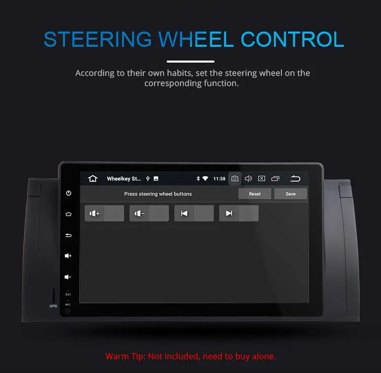 Sale JDASTON 1Din 9 Inch Android 9.0 Car Multimedia Player For BMW M5 E39 X5 E53 4G+32G WIFI Radio GPS Audio Steering Wheel Octa Core 11