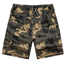 Новые Летние повседневные камуфляжные шорты для мужчин