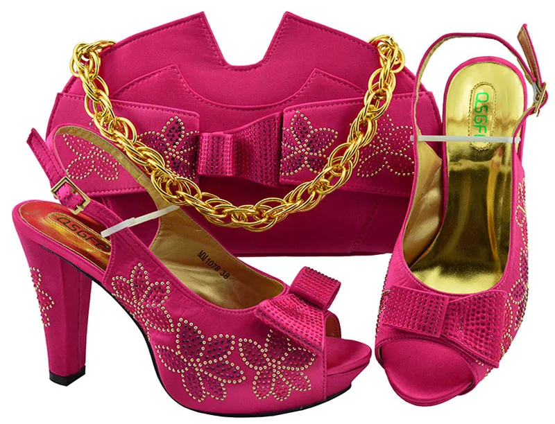 Fucsia 4 Alto Vestido Italiano Caliente Bolsas 43 7 A Encaje Rosa De Y Fiesta 3 Bolso 38 Con Pulgadas Africana Zapatos Tacón Para Tamaño Sb8347 aw7q5ZW