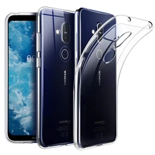 Прозрачный чехол для Nokia 8,1 6,1 плюс 3,2 4,2 2,2X71 силиконовый чехол из ТПУ для Nokia 9 PureView 8 7 Plus чехол Чехол Coque Fundas