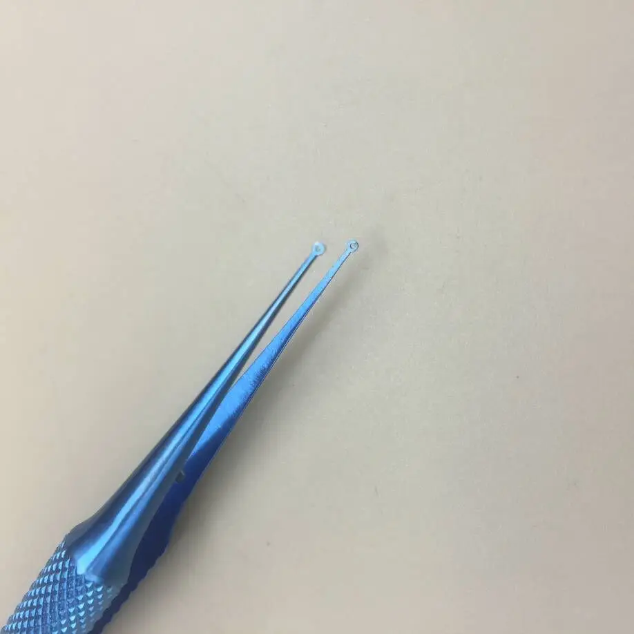 140mm com Pinças Oftálmicas da Cirurgia dos Círculos de 0.5mm Pinça Oftálmica Titanium Scissor 12 Instrumentos p/ pálpebra