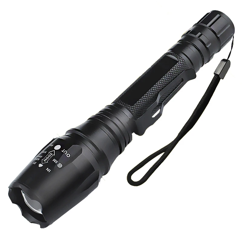 

Z10 XML L2 flashlight 5000LM Waterproof Zoomable LED tactical Flashlight Torch light for 18650 Rechargeable Battery or AAA