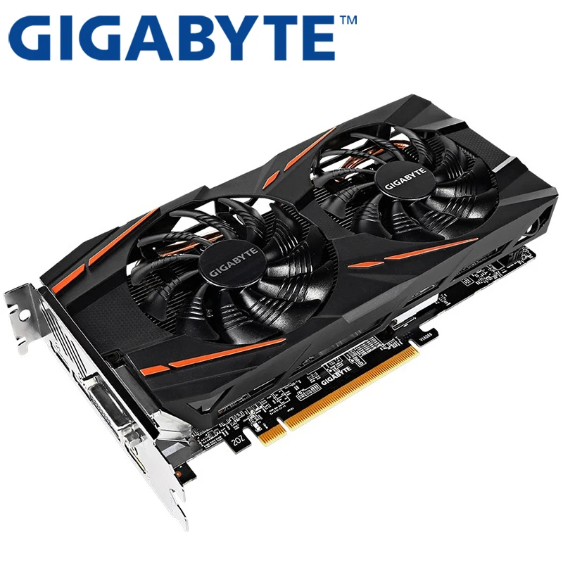 Видеокарта GIGABYTE RX 580 8GB 256Bit GDDR5 видеокарты для AMD RX 500 серии VGA карты RX580 используется DisplayPort HDMI DVI